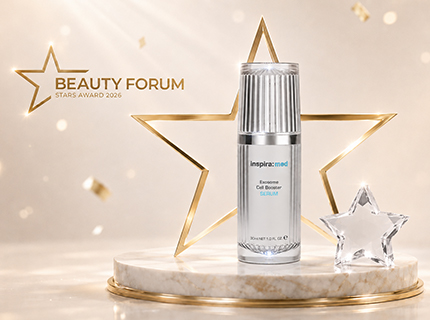 Сыворотка Exosome Cell Booster бренда Inspira Cosmetics номинирована на BEAUTY FORUM STARS AWARD