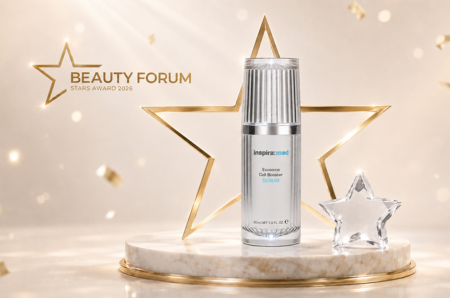 Сыворотка Exosome Cell Booster бренда Inspira Cosmetics номинирована на BEAUTY FORUM STARS AWARD